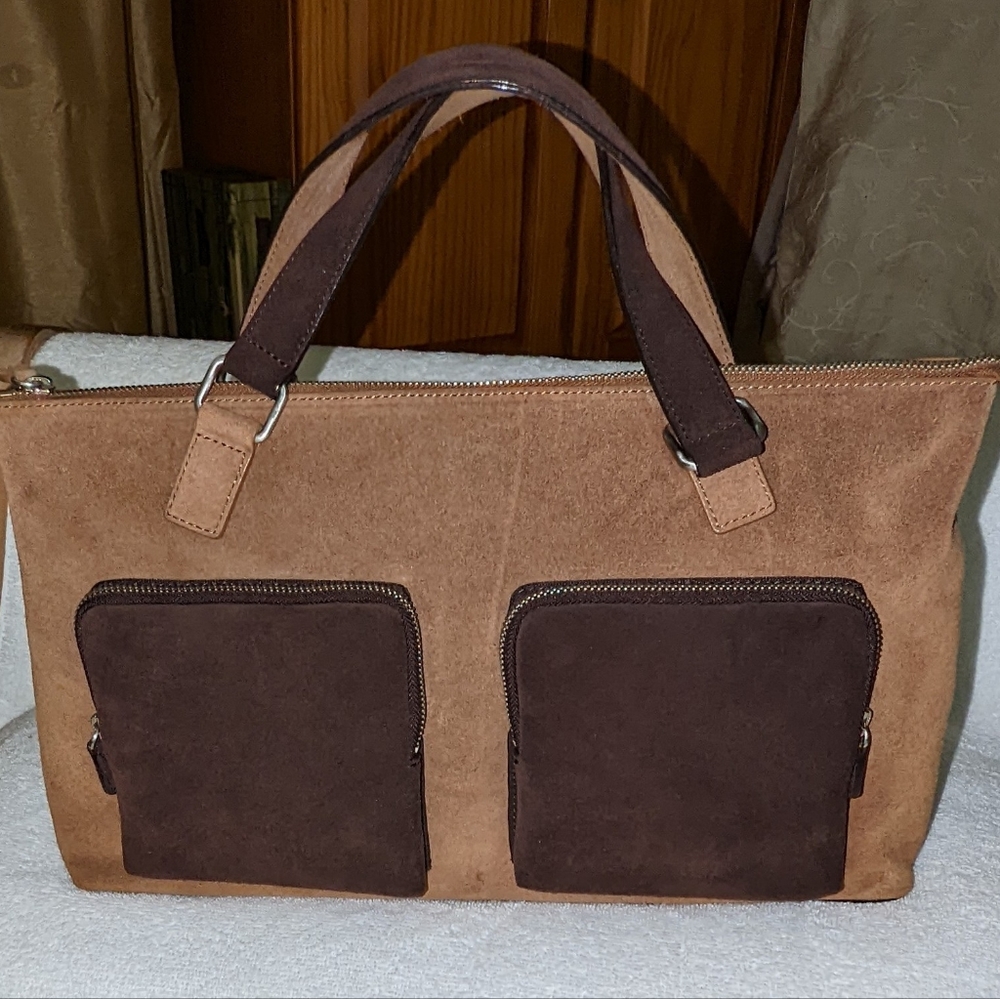 Club Monaco Katherine suede leather bag.